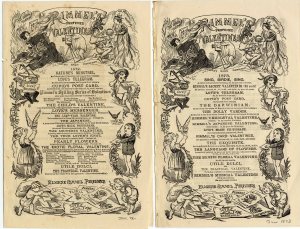 Covers of two Rimmel advertising leaflets, 1872 and 1873